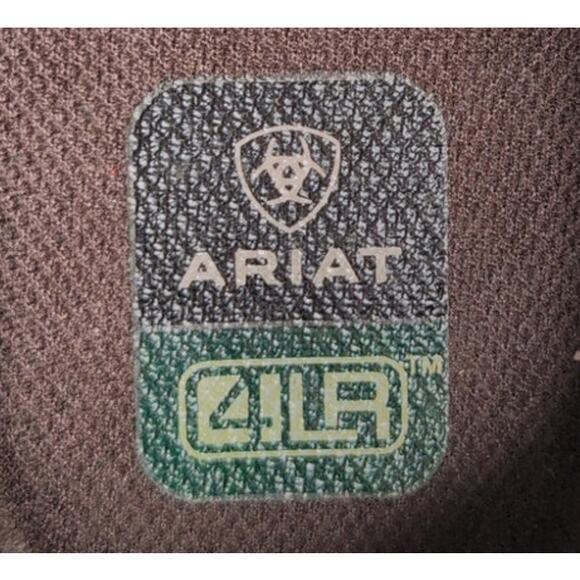 Ariat Women's 9B Traverse Slip-On Work Brown Leather Shoes Pink Logo Distressed - Picture 9 of 9